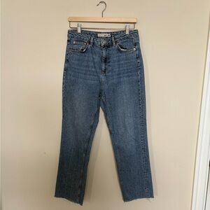 Topshop Moto Blue High Waisted Jeans